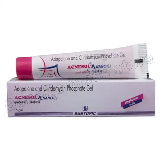 Acnesol A Nano Gel 15gm (Adapalene 0.1% / Clindamycin 1%)