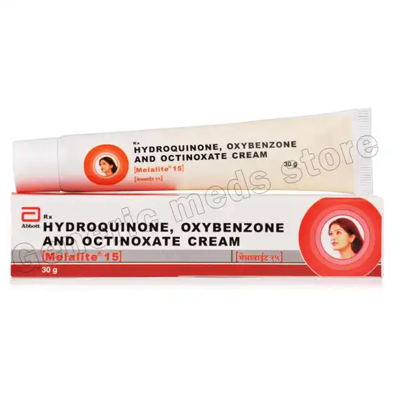 Melalite 15 Cream (Hydroquinone/Octinoxate/Oxybenzone)